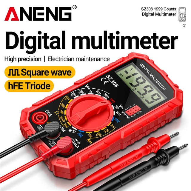 ANENG SZ308 Digital Multimeter Voltage Resistance Meter AC/DC Current Meter Electrician LCD_img_2