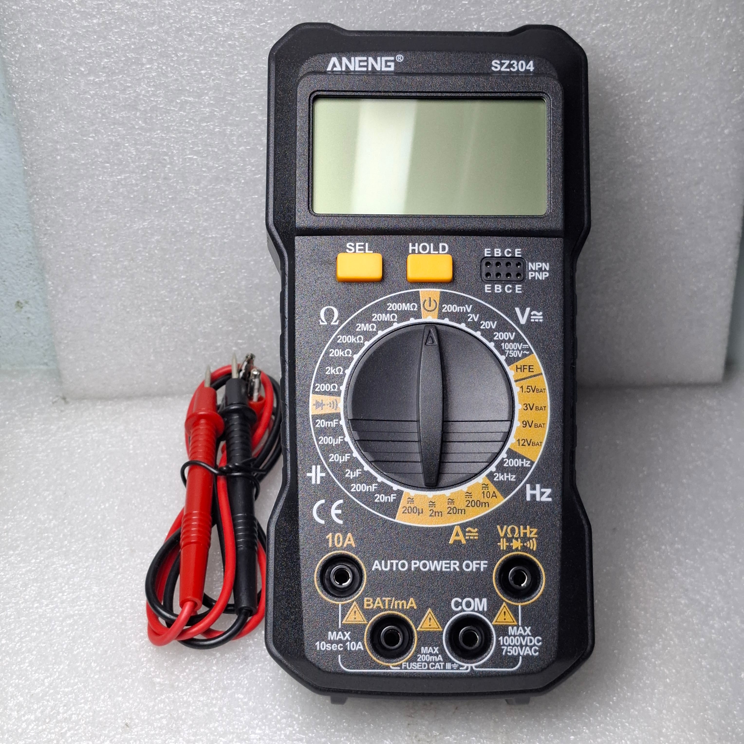 ANENG SZ304 Digital Multimete True RMS Handheld Multifunction High Precision Tester NCV AC/DC Votage Current Resistance Ohm