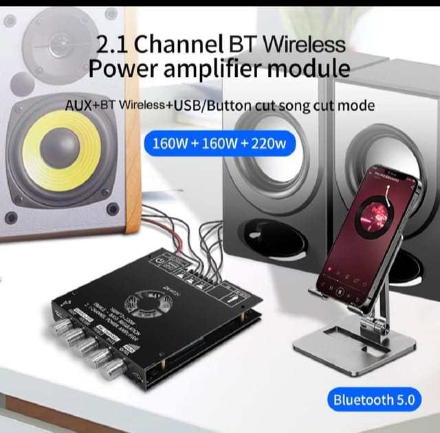 ZK-HT21 TDA7498E,  2.1 Powerful Amplifier 160W +160W & 220W_img_3