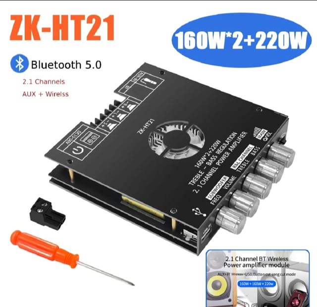 ZK-HT21 TDA7498E,  2.1 Powerful Amplifier 160W +160W & 220W_img_4