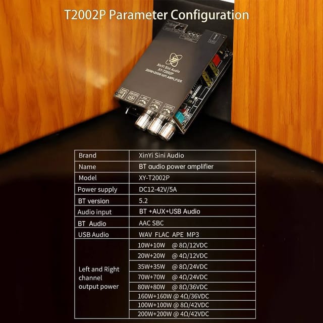 Sini Audio XY-T2002P 200W + 200W Amplifier_img_5