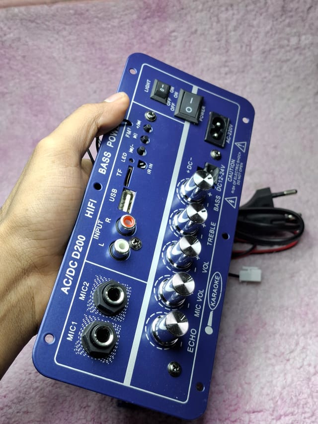 D200 50W+50W Mini Digital Power Mixer Heavy Amplifier_img_2