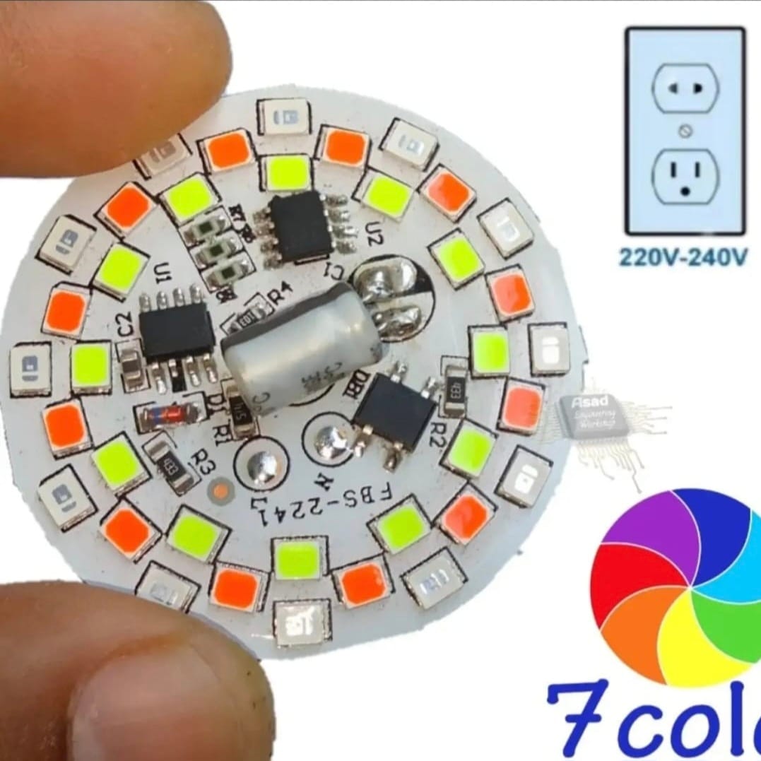 RGB 7 Colour 220 Volt AC DOB LED