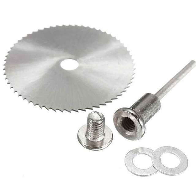 5pcs HSS Saw Blades + 1pc Extension Rod, Rotary Tool Set Circular Wood Cutting Saw Blade Discs_img_2