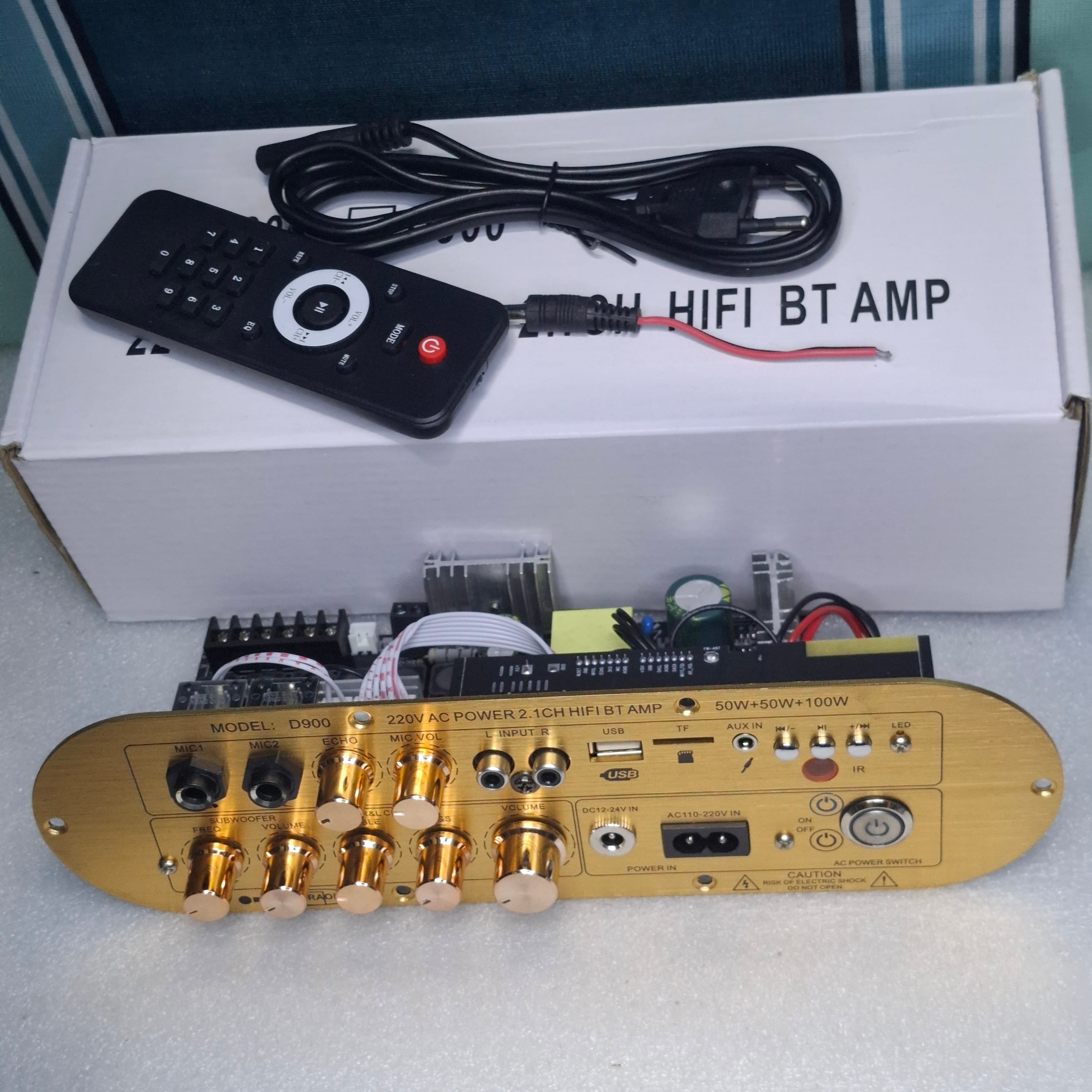 D900 AC / DC 2.1 Amplifier  2x50W+100W