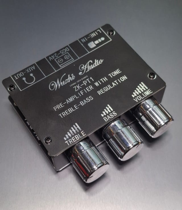 ZK-PT1 Bluetooth 5.0 Decoder Board Dual Channel Stereo Low Noise High and Low Tone Pre Amplifier Board_img_0