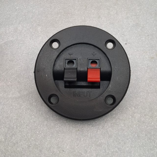 2-pole round speaker terminal cup, used for connecting speaker wires to a speaker box or enclosure_img_4