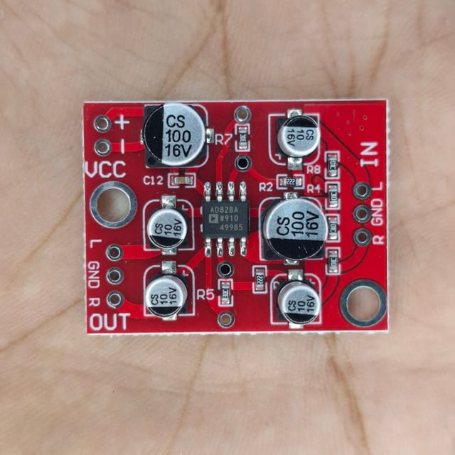AD828 stereo preamplifier board 5V - 15V DC_img_0