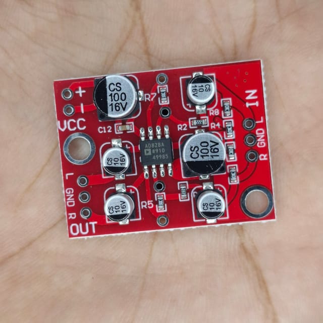 AD828 stereo preamplifier board 5V - 15V DC_img_2