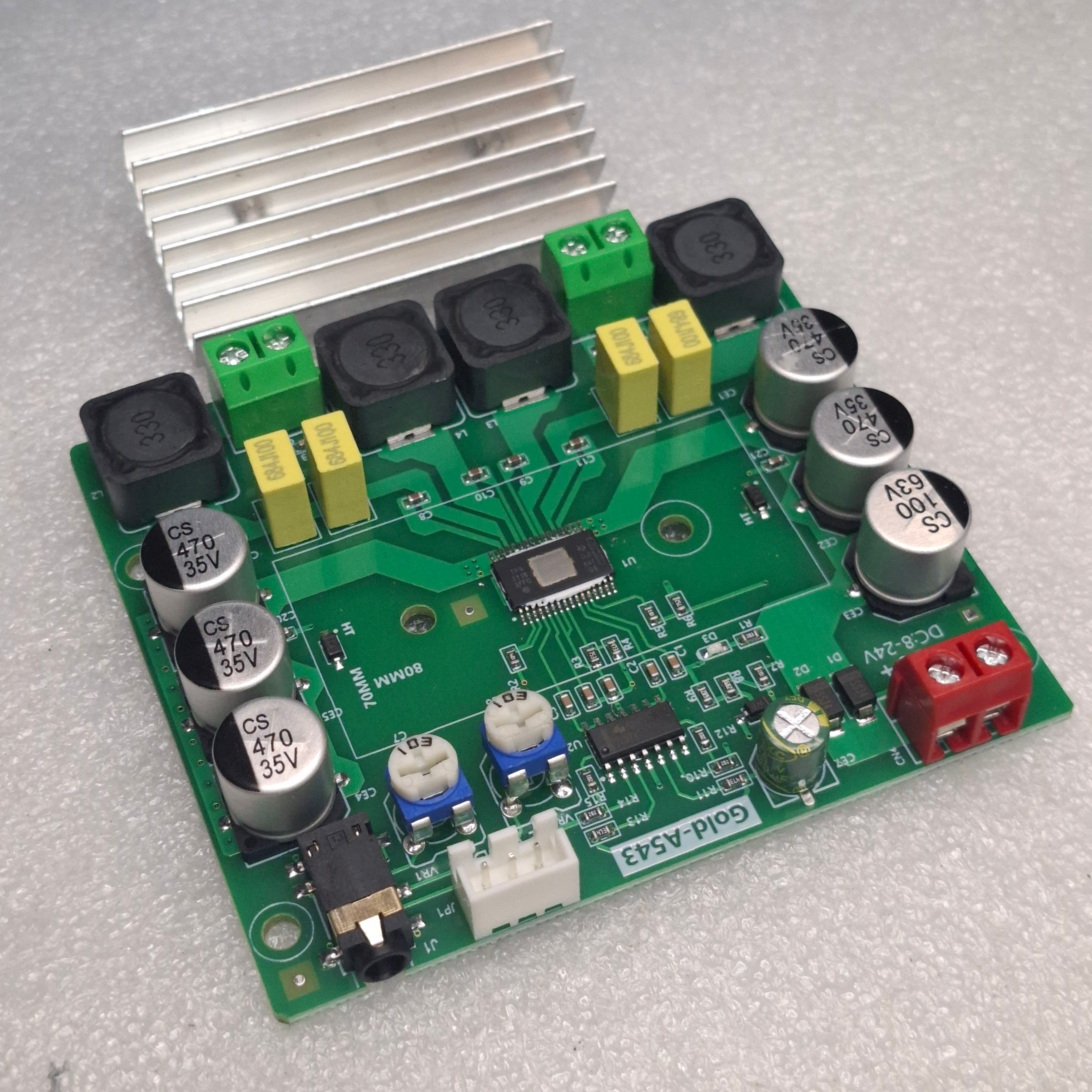 Gold-A543 TPA3116D2 Stereo Audio Amplifier