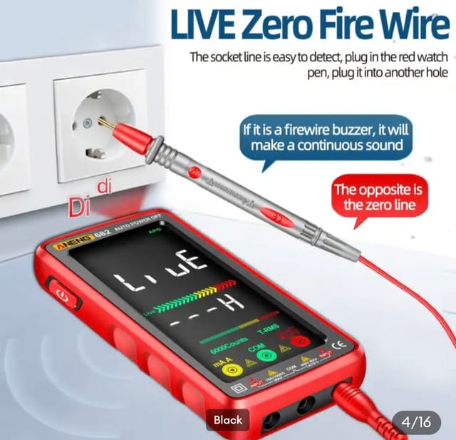 ANENG 682 smart digital multimeter. It is a rechargeable, auto-ranging meter_img_6