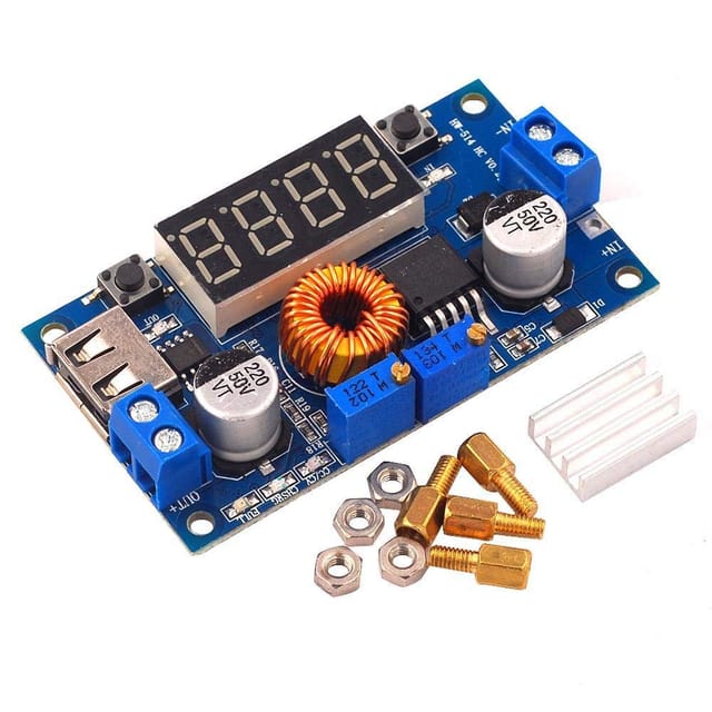 XL4015 Volt & Ampere Adjustable Step-Down Buck Converter With Display_img_0