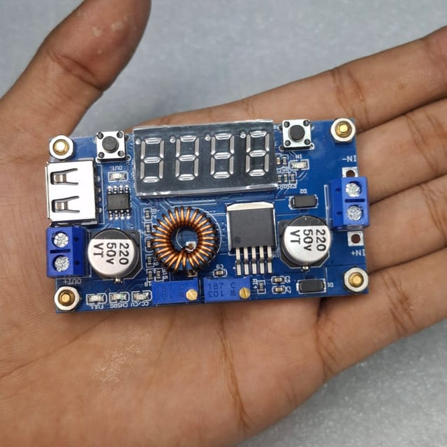 XL4015 Volt & Ampere Adjustable Step-Down Buck Converter With Display_img_2