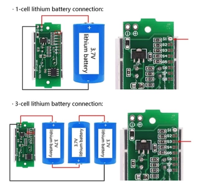 1s - 8s lithium battery charge level indicator_img_2