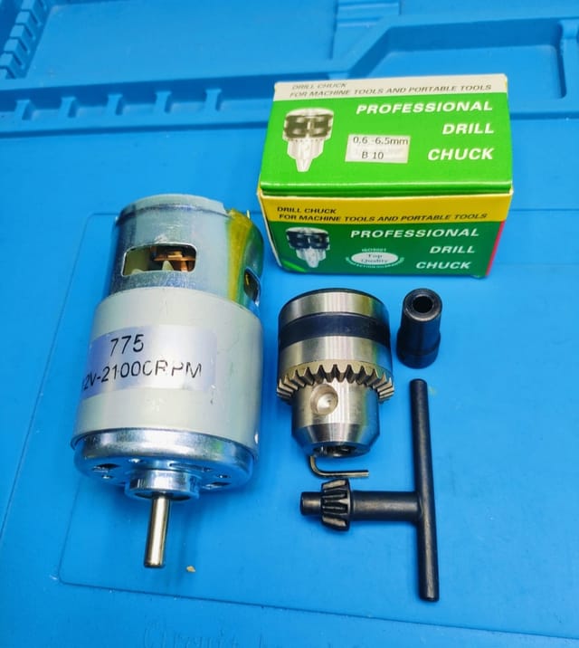 775 Motor Double Bearing WithDrill Chuck_img_3