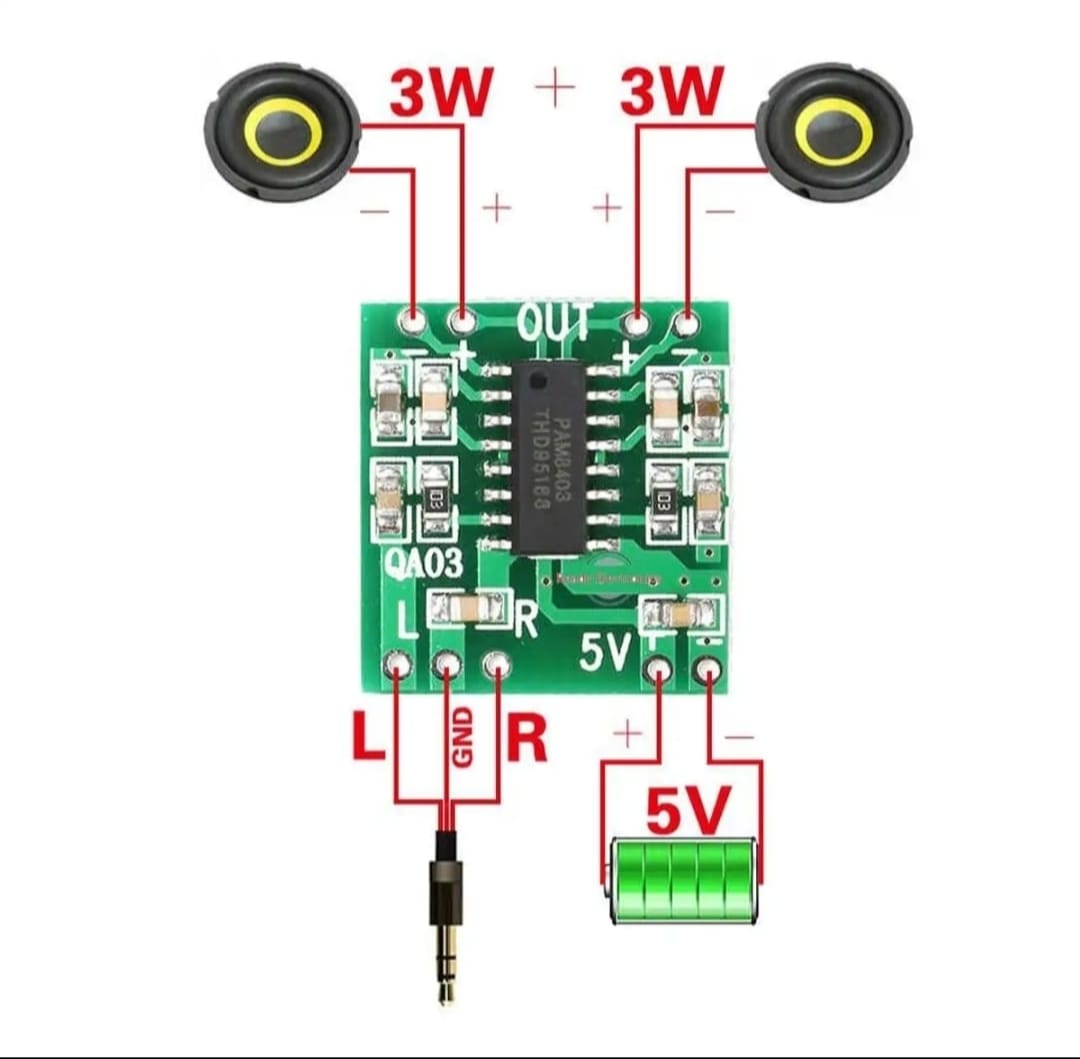 PAM 8403 amplifier board