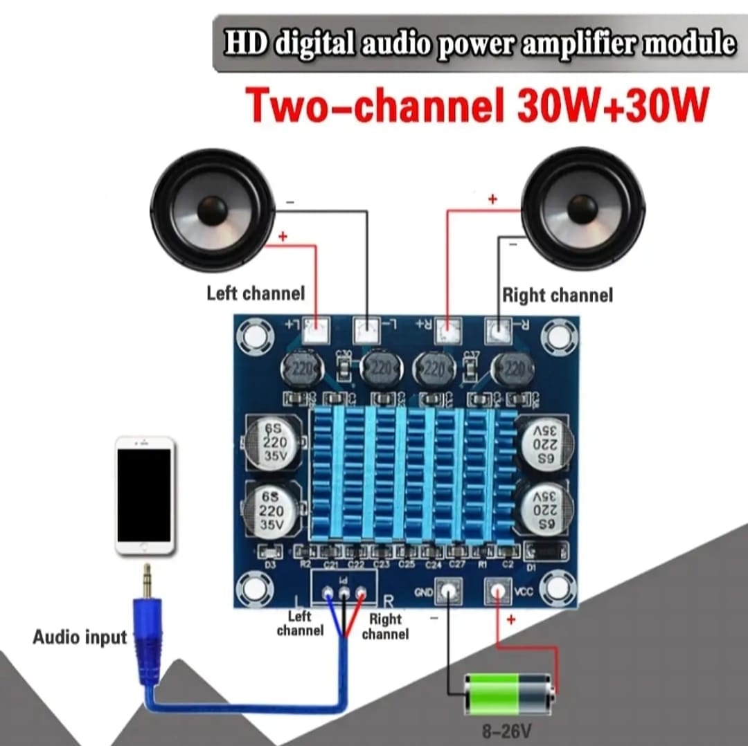 TPA3110 Amplifier Circuit Class D