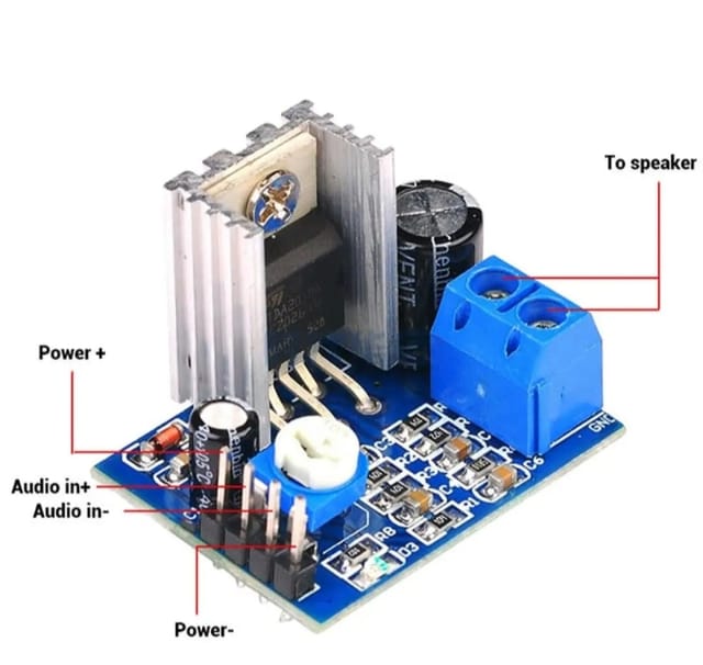 TDA 2030A Mini Amplifier circuit 8V - 12V_img_1
