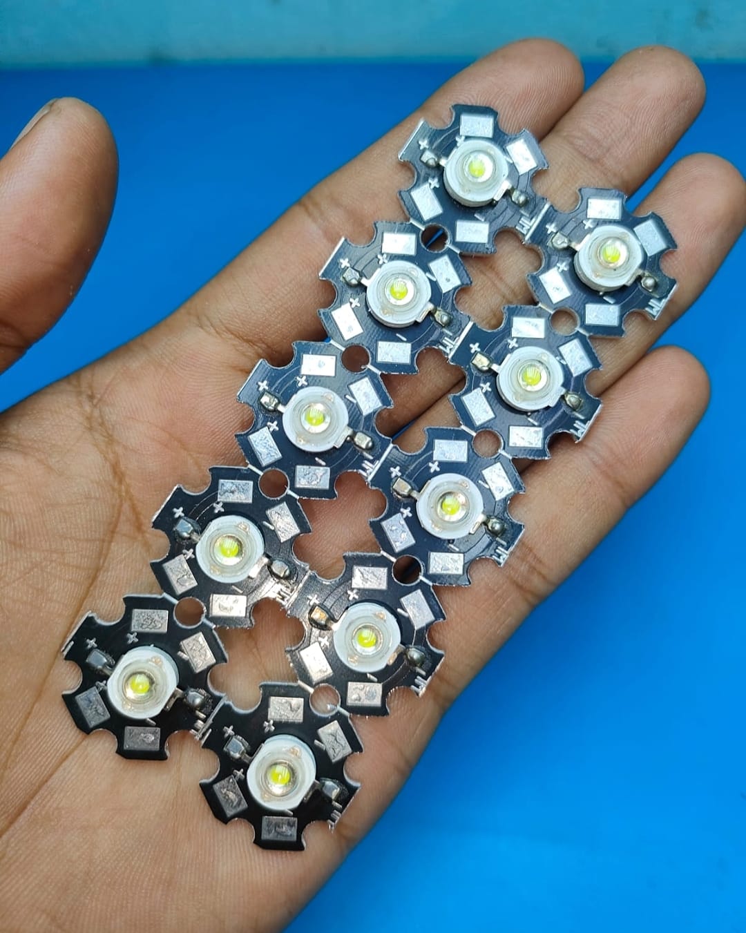 10 Pce  4Volt  LED Light With heat Sink