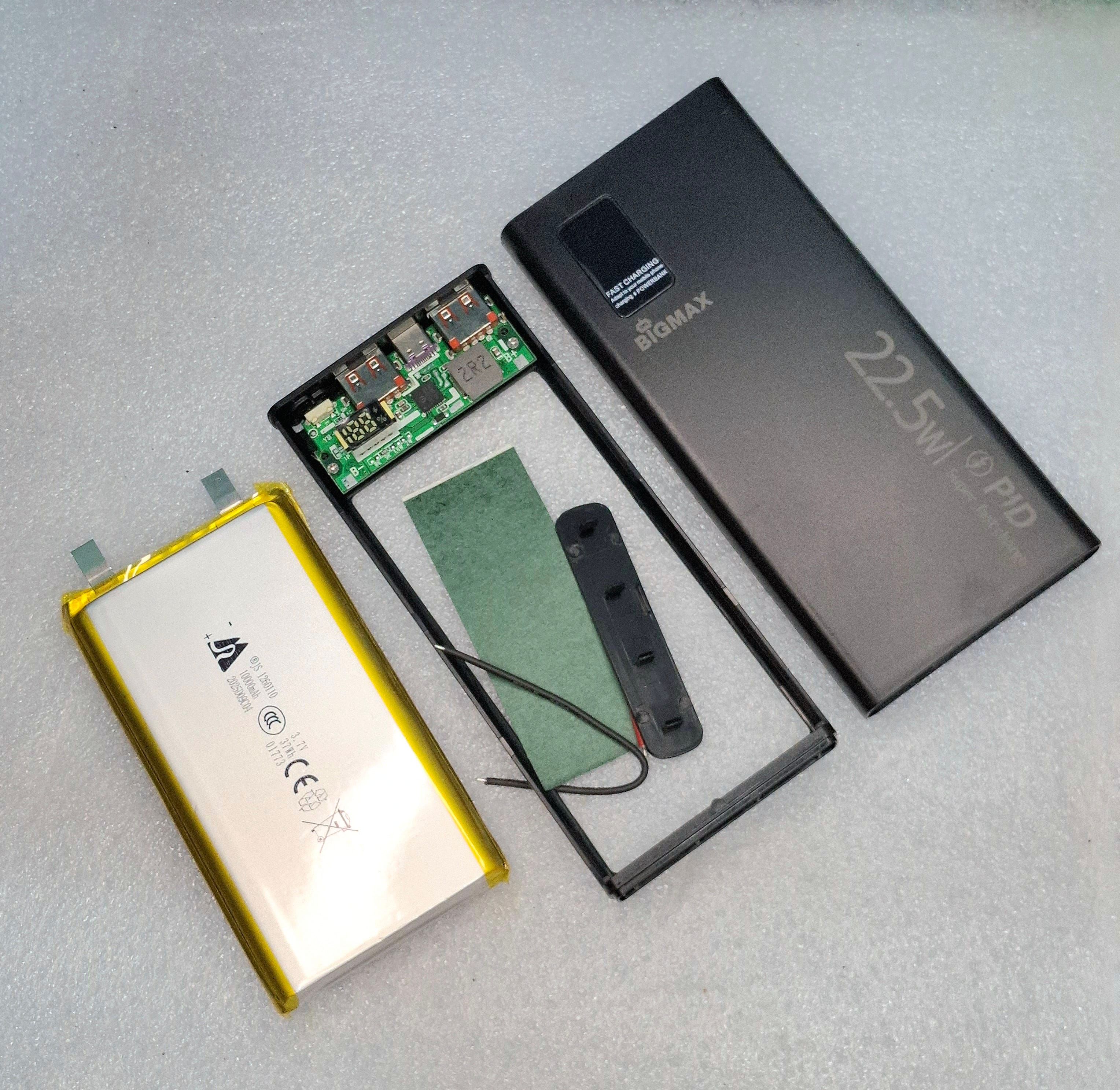 IP5356 10,000 mAh Power Bank case & Battery