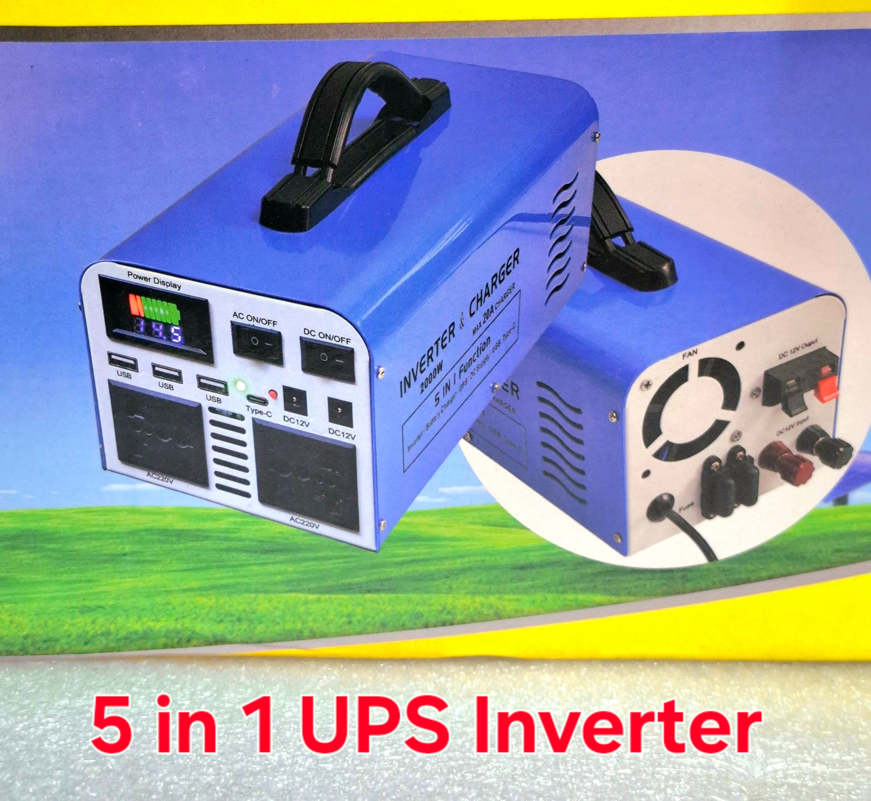 2000W 5 In 1 UPA Inverter + Charging Multiple Output
