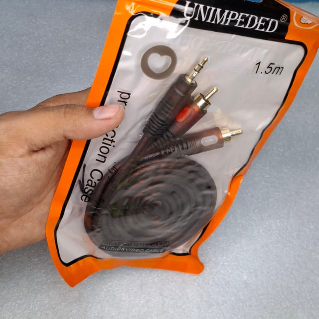 3.5mm to RCA High Quality Audio Cable ( 1.5 Meter)_img_2