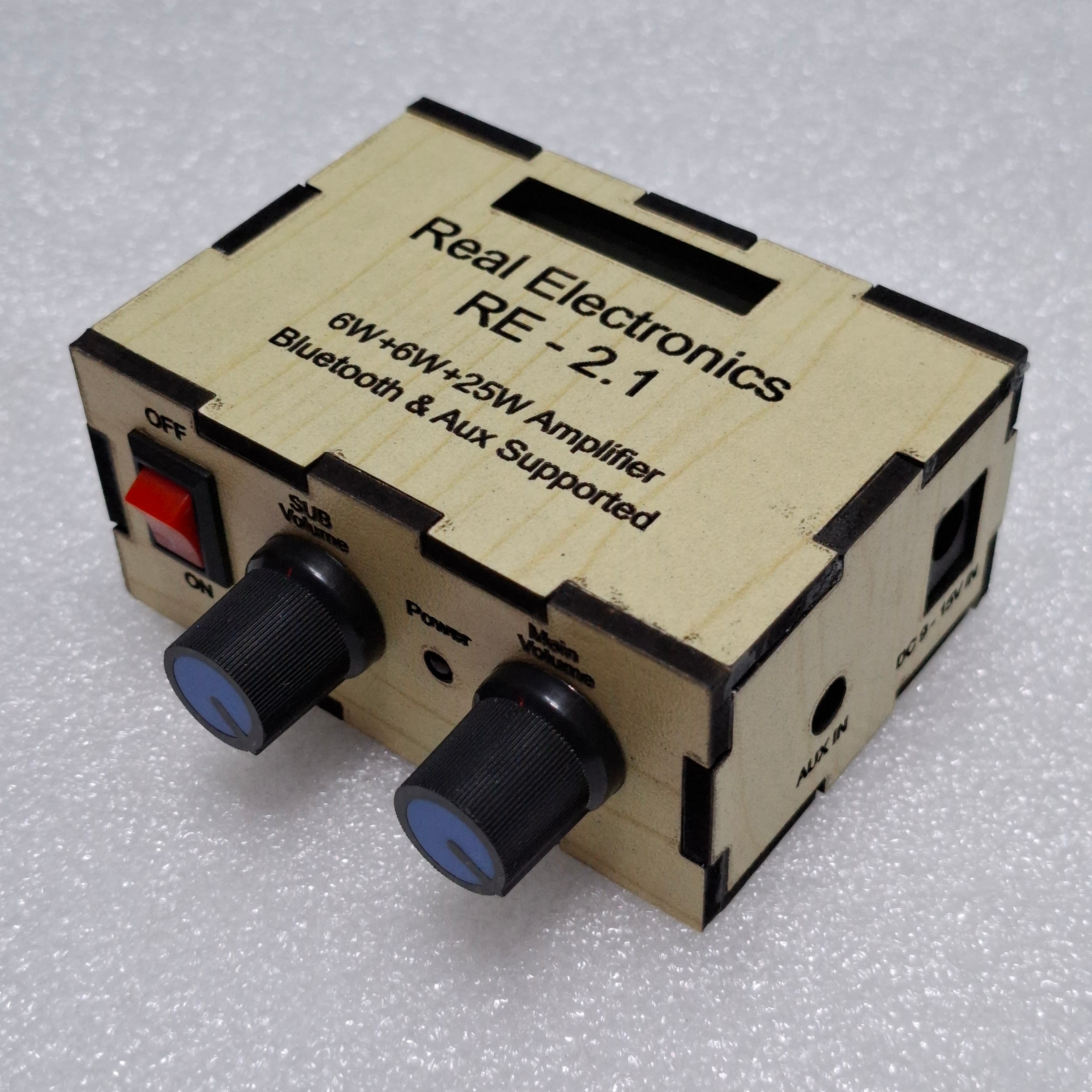 RE-2.1 Bluetooth Amplifier 6W + 6W + 25W