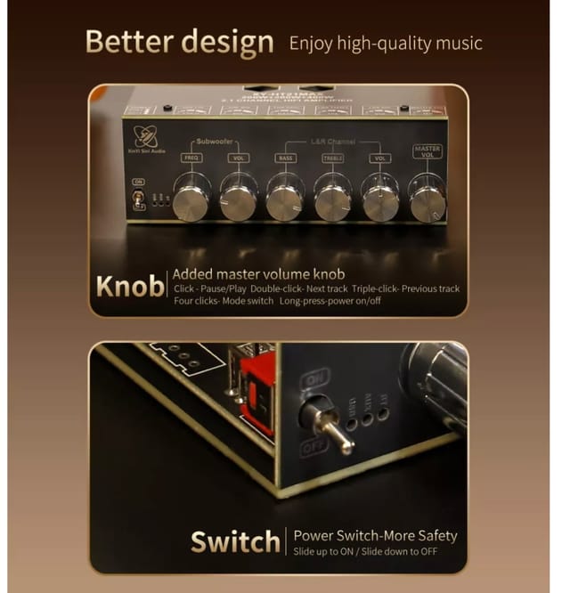 Sini Audio XY-HT21MAX 2.1 Channel HIFI Amplifier 800W_img_5