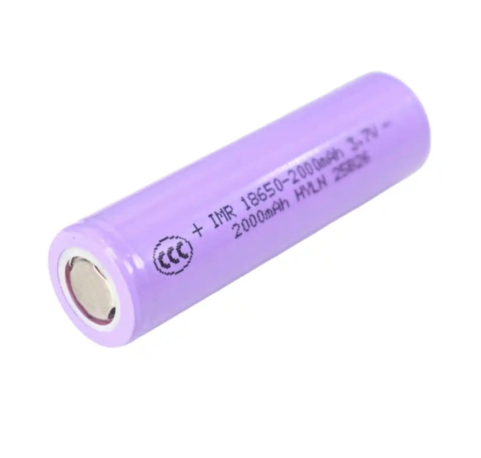 IMR 18650 3.7V 2000 mAh New Lithium iron battery