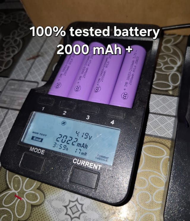 IMR 18650 3.7V 2000 mAh New Lithium iron battery_img_2