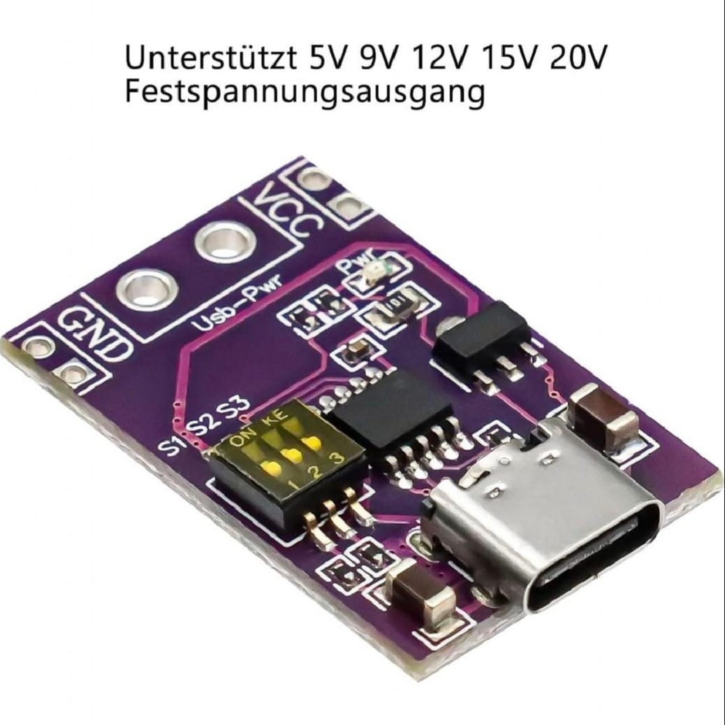 PD/QC/AFC Fast Charging Decoy Trigger Module 5V, 9V, 12V, 15V,  20V,o