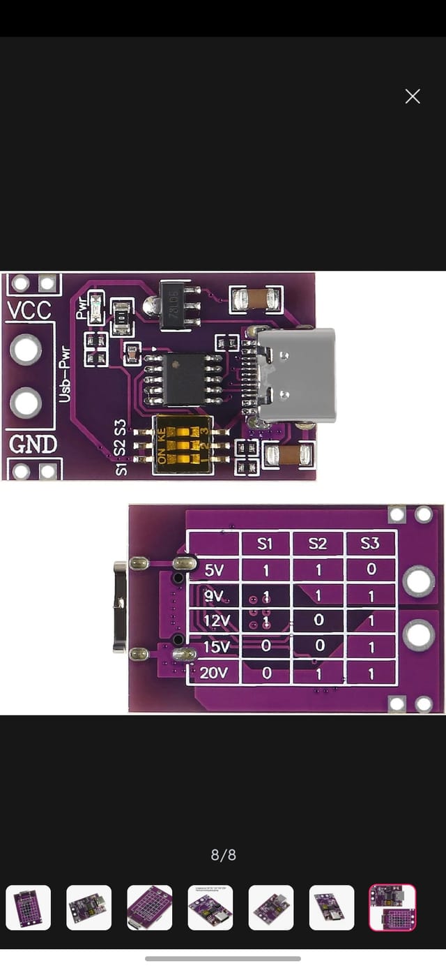 PD/QC/AFC Fast Charging Decoy Trigger Module 5V, 9V, 12V, 15V,  20V,o_img_2